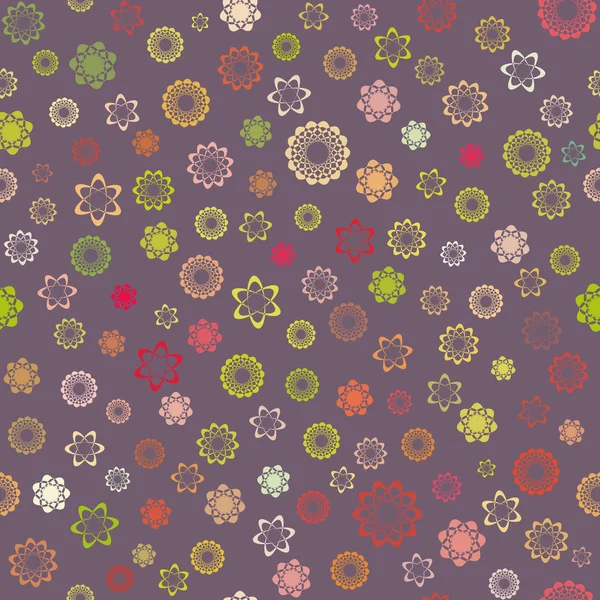 Florales abstraktes, nahtloses Muster — Stockvektor