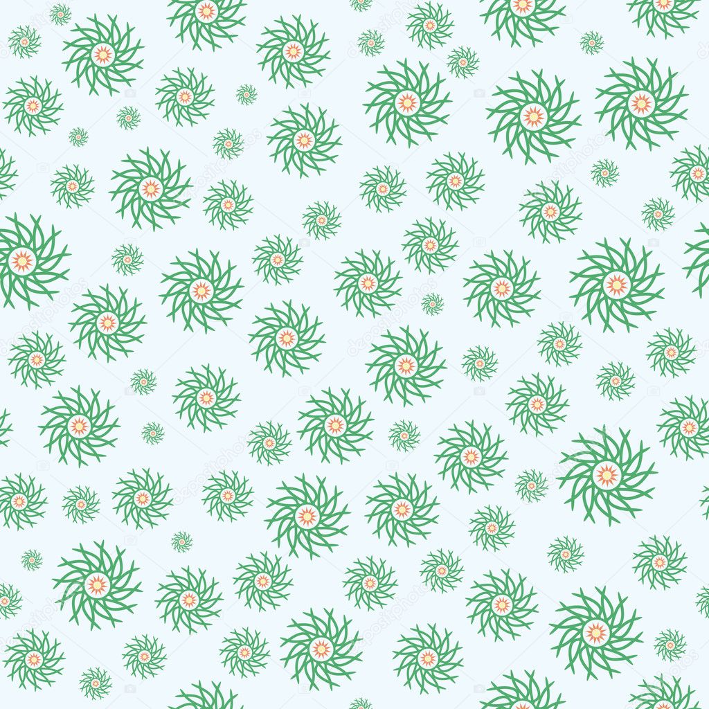 Floral abstract seamless pattern