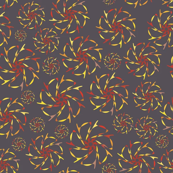 꽃 추상 원활한 패턴 — 스톡 벡터