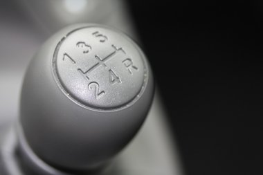 Car interior, stick shift czr clipart