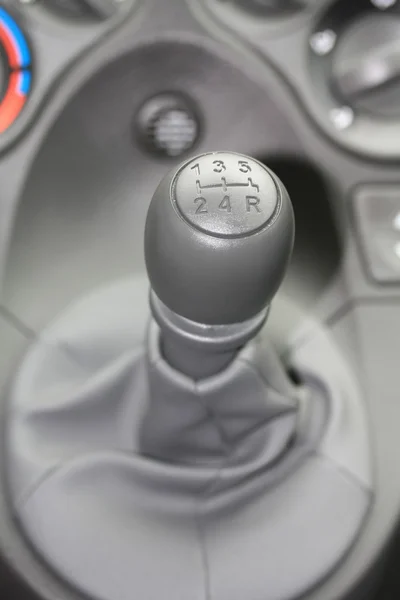 Autó belső, stick shift czr — Stock Fotó