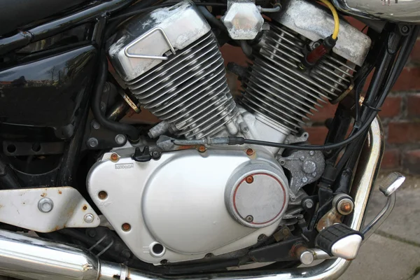 Detalhe de uma motocicleta — Fotografia de Stock