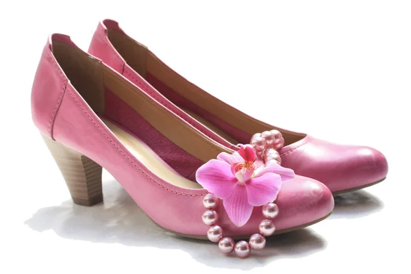 Chaussures en cuir rose — Photo