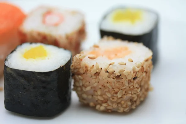 Vielfalt an Sushi — Stockfoto