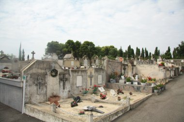 Graveyard in Southern France clipart
