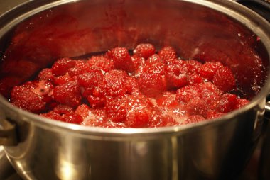 Raspberry jam. clipart