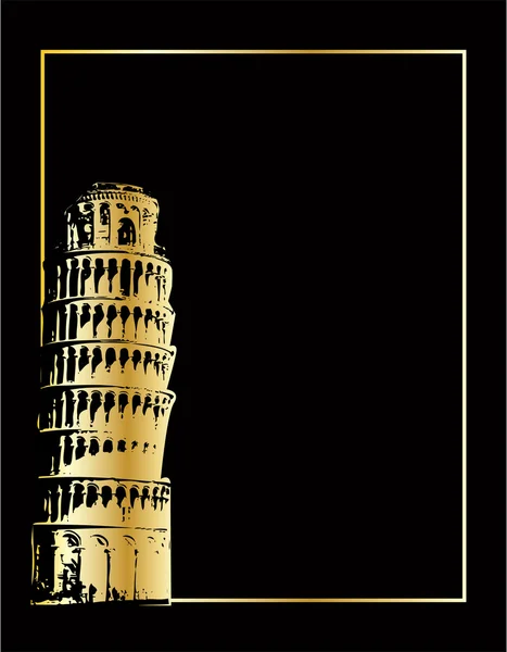 La tour vectorielle pise eps 8 — Image vectorielle