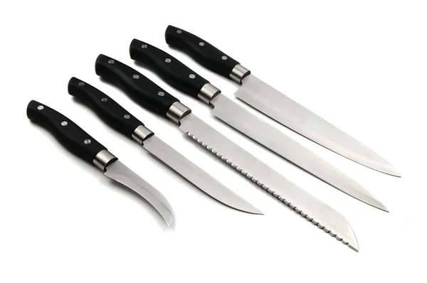 Collection of kitchen knives — Stock Photo, Image