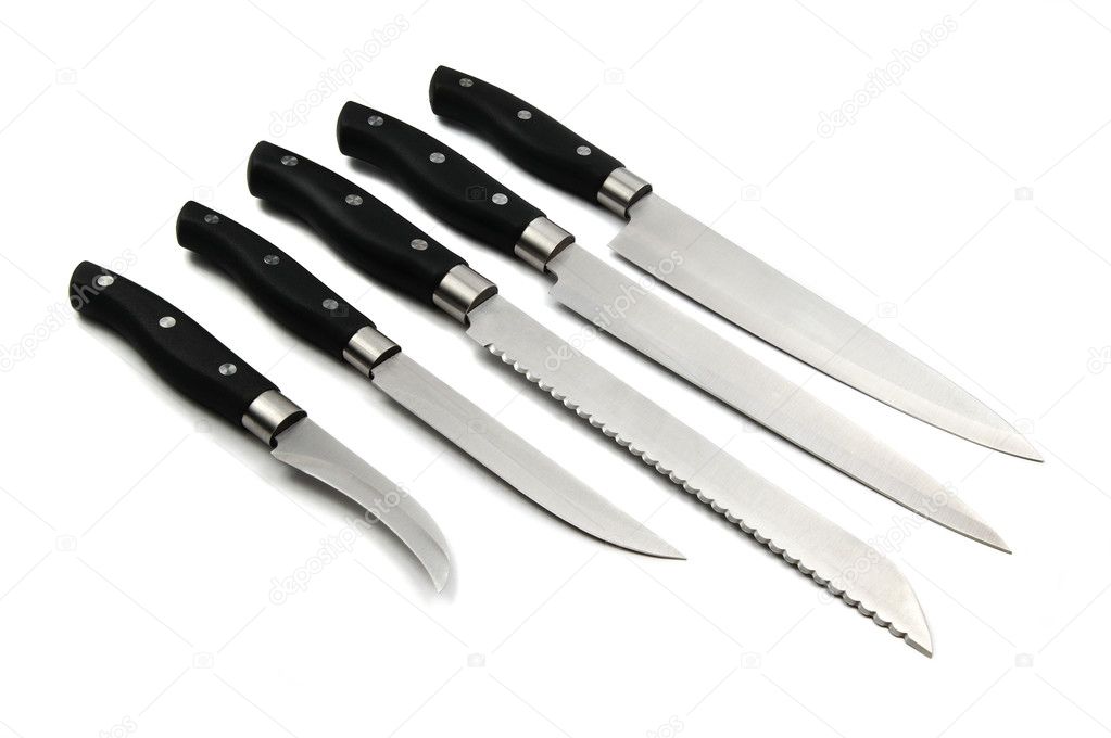 Collection of kitchen knives