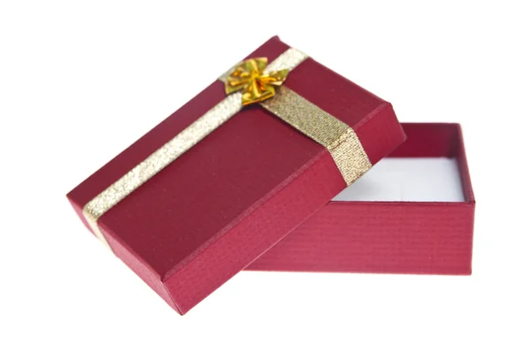 Caja de regalo rojo — Foto de Stock