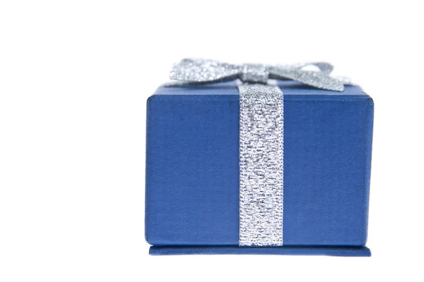 Blue present box — Stock Photo, Image