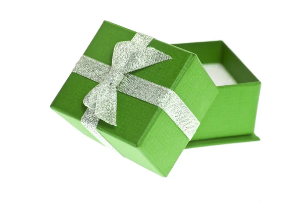 Caixa de presente verde — Fotografia de Stock