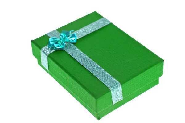 Caja de regalo verde — Foto de Stock