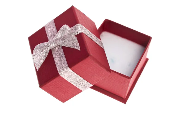 Caixa de presente vermelho — Fotografia de Stock