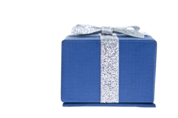 蓝色礼物箱 — 图库照片