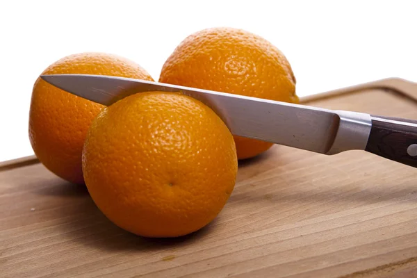 Narancs, fehér háttér Jogdíjmentes Stock Képek