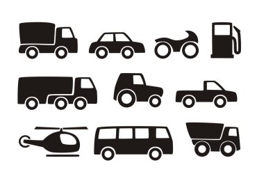 Icons transpot clipart