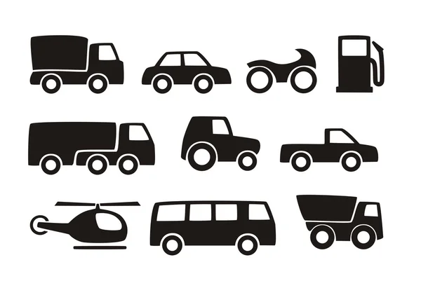 Icons transpot — Stock Vector