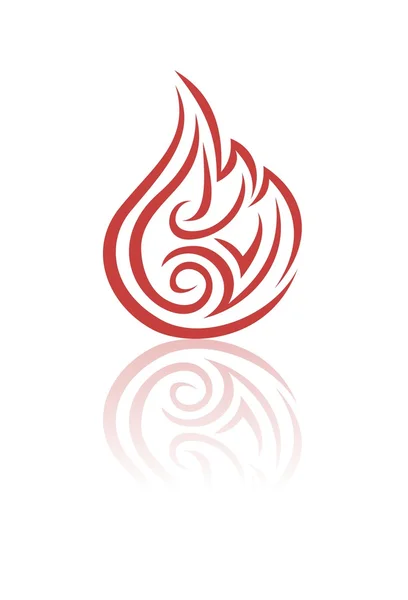 Ateş sembolü — Stok Vektör