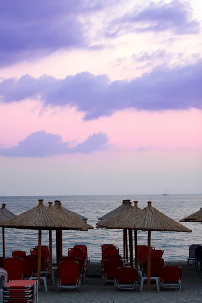 Oceano e alba in Grecia — Foto Stock