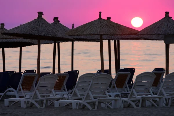Océan et lever du soleil en Grèce — Photo