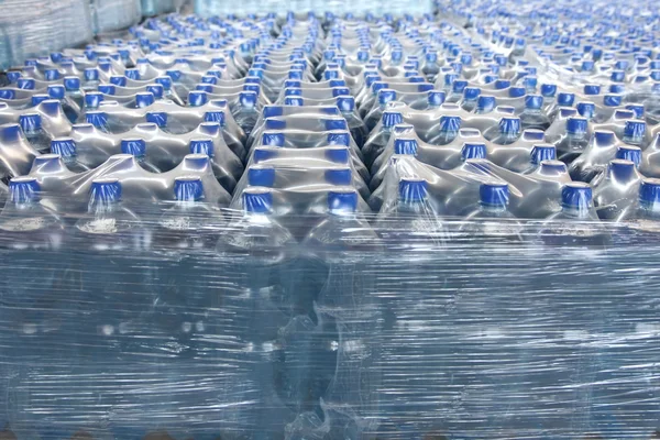 Stack bottled water — Stock Photo, Image