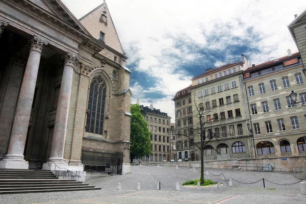 Katedrális saint pierre, Genf, Svájc — Stock Fotó