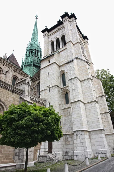 Katedral Saint Pierre di Jenewa, Swiss — Stok Foto