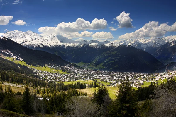 韦尔比耶，瑞士 — 图库照片
