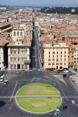 Görünüm panorama Roma, İtalya