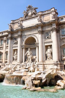 The Trevi Fountain in Rome, Italy clipart