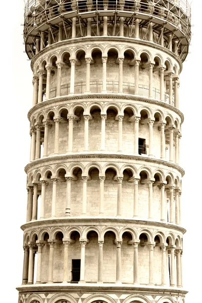 Torre inclinada en Pisa, Toscana, Italia — Foto de Stock