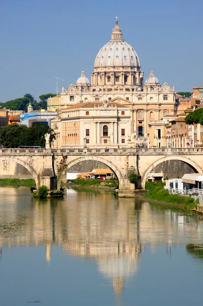 Cidade do Vaticano de Ponte Umberto I em Roma, Itália — Fotografia de Stock