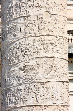 Trajan sütunu, piazza venezia, rome, İtalya