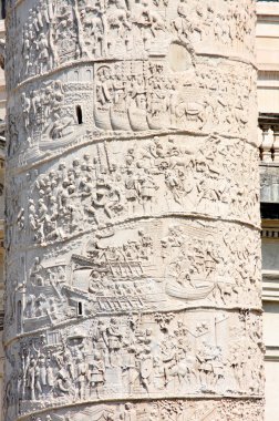 Trajan's Column, Piazza Venezia in Rome, Italy clipart