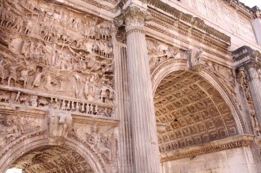 Arco di Settimio Severo, Forum Romano in Rome, Italy clipart