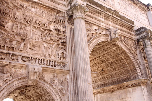 Arco di settimio severo, forum romano w Rzym, Włochy — Zdjęcie stockowe