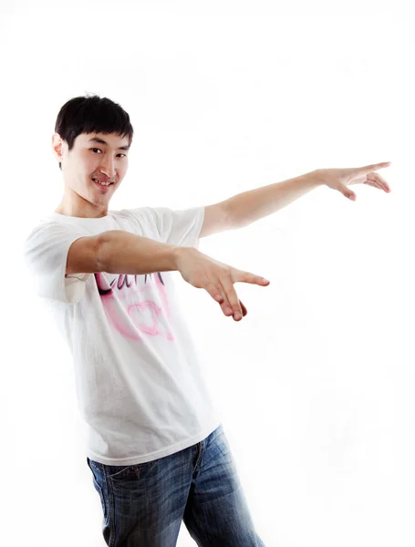 Azjatycki facet tancerz — Zdjęcie stockowe