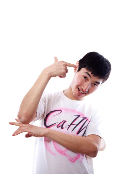 아시아 남자 댄서 — 스톡 사진