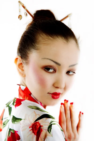 Portrait of geisha — Stock Photo, Image