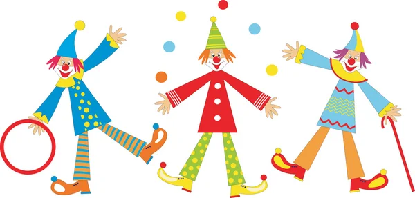 Веселий клоуни — стоковий вектор