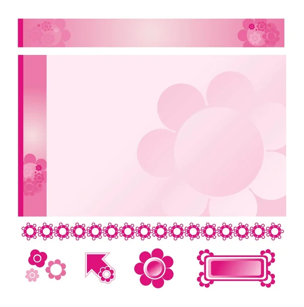 Pink background — Stock Vector
