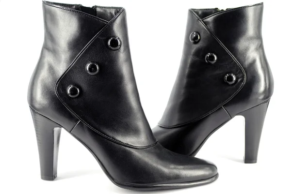 Elegancia botas de mujer negro — Foto de Stock