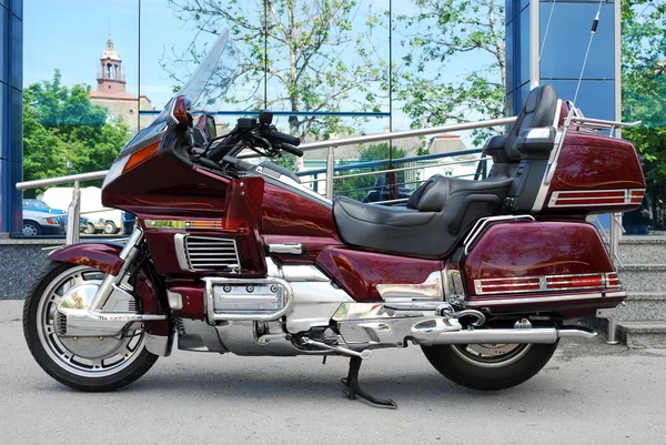 Motocicleta de longa viagem — Fotografia de Stock