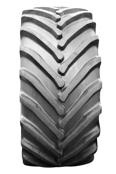 Большая тракторная шина изолирована — стоковое фото
