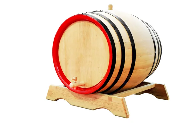 Wooden barrel isolated — Stock Photo, Image