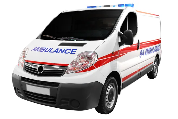 Ambulans araba izole — Stok fotoğraf