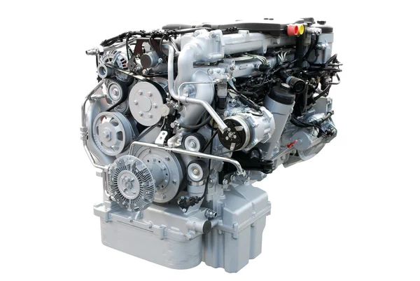 Motor de potência de caminhão pesado isolado — Fotografia de Stock
