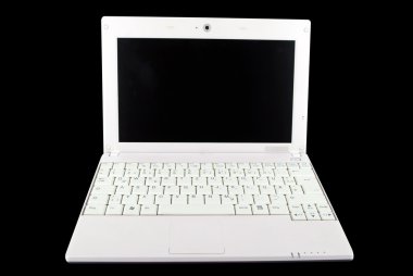 Beyaz notebook izole