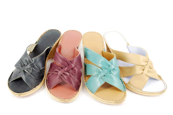 Mulher verão sandália sapato — Fotografia de Stock